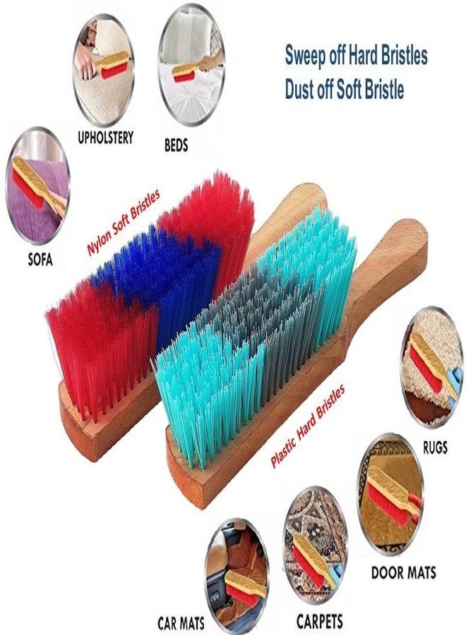 Antiter Sweep Off Carpet Brush with Wooden Handle/Multipurpose Cleaning Duster with Hard and Long Bristles Pack of 1 - Image 3